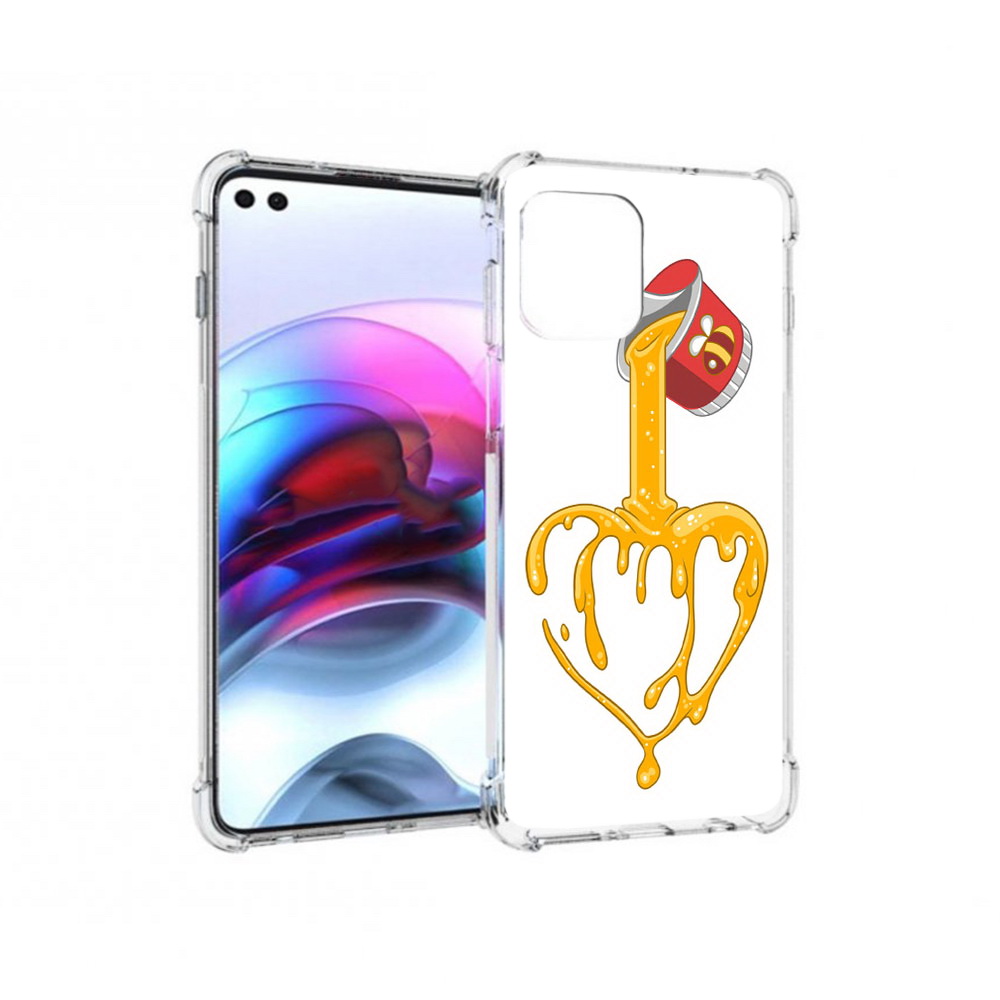 

Чехол MyPads Tocco для Motorola Edge медовое сердце (PT157712.351.471), Прозрачный, Tocco