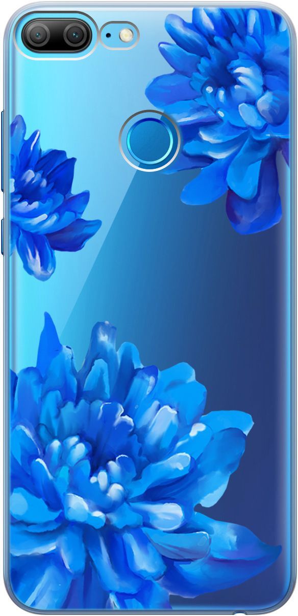 

Силиконовый чехол на Honor 9 Lite с 3D принтом "Amazing Asters" прозрачный, Прозрачный;голубой, 5226