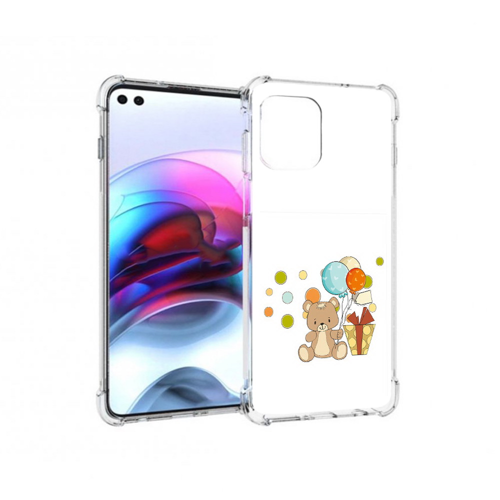 

Чехол MyPads Tocco для Motorola Edge медвеженок с подарком (PT157712.351.470), Прозрачный, Tocco