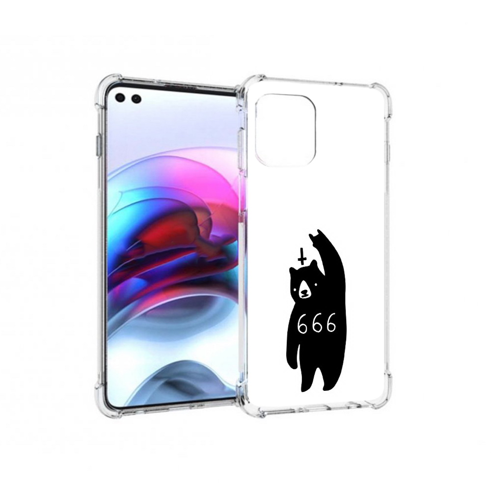 

Чехол MyPads Tocco для Motorola Edge медведь 666 (PT157712.351.462), Прозрачный, Tocco