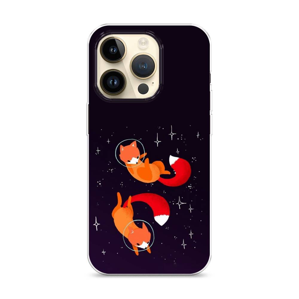 

Чехол Awog на Apple iPhone 14 Pro / Айфон 14 Pro "Лисы космонавты", 15250-4
