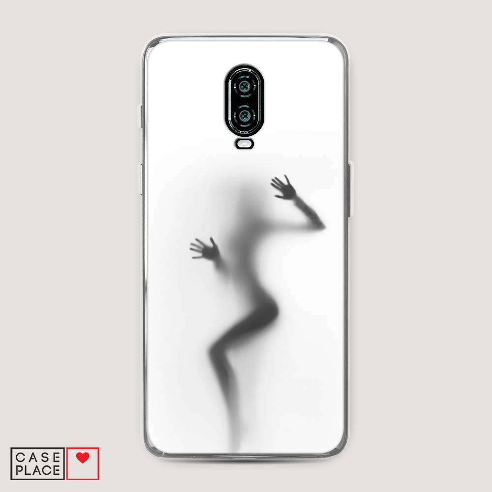 

Чехол Awog на Oneplus 6T / ВанПлас 6T "Девушка в душе", Серый;белый;черный, 150650-7