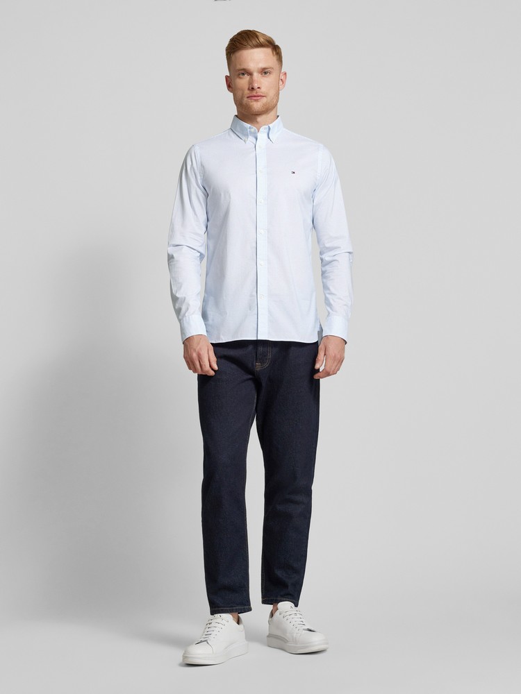 

Рубашка мужская Tommy Hilfiger MW0MW34571 белая L, Белый, MW0MW34571
