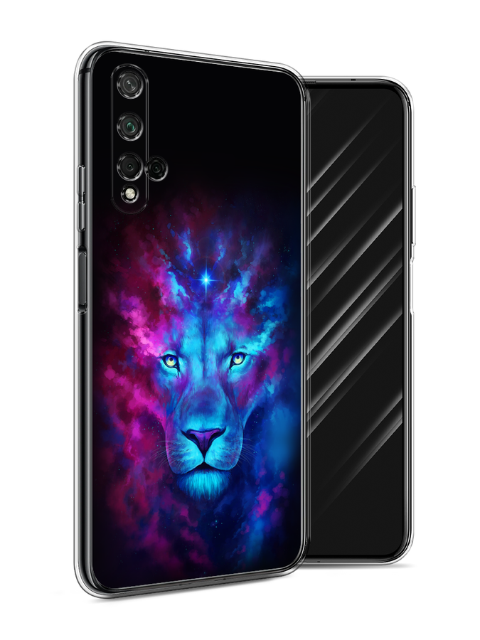 

Чехол Awog на Honor 20 "Космический лев", Голубой, 69550-1
