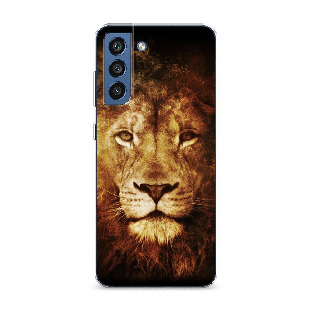 

Чехол на Samsung Galaxy S21 FE 5G "Лев", Черный;коричневый;желтый, 2103050-6