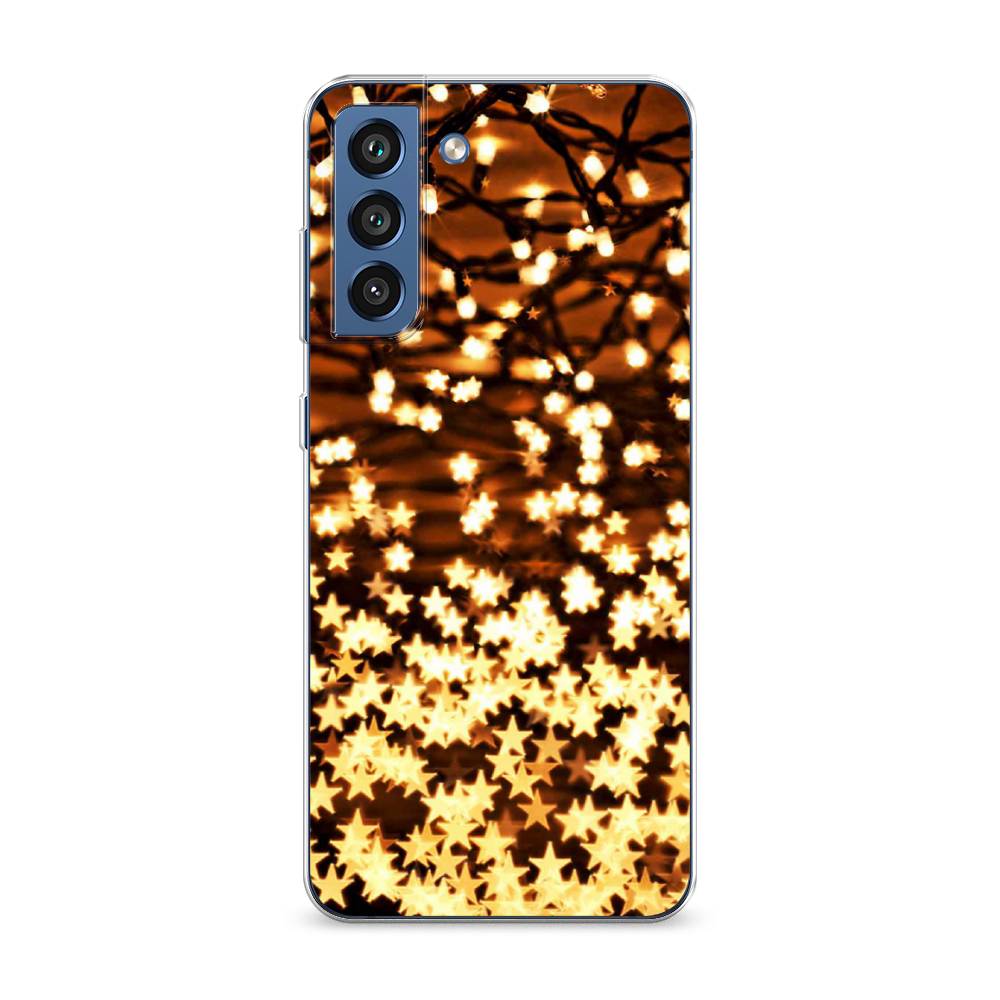 

Чехол на Samsung Galaxy S21 FE 5G "Новогодняя гирлянда", Золотистый, 2103050-5