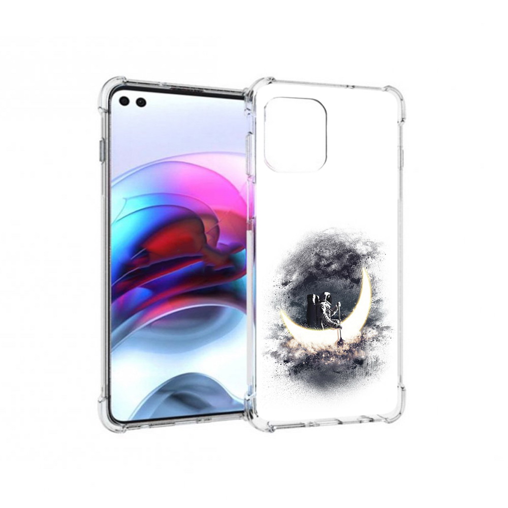 

Чехол MyPads Tocco для Motorola Edge лунный путешественник (PT157712.351.448), Прозрачный, Tocco