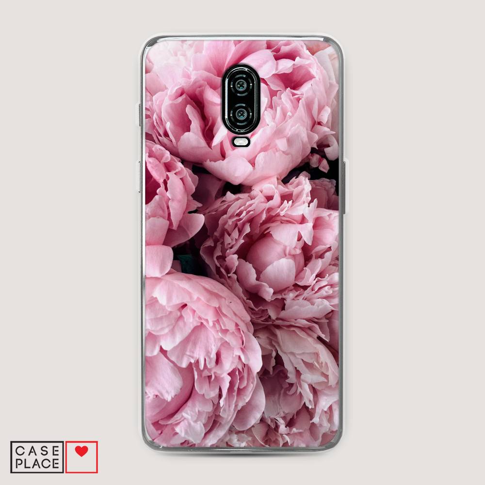 

Чехол Awog на Oneplus 6T / ВанПлас 6T "Нежные пионы", Розовый;черный;белый, 150650-8