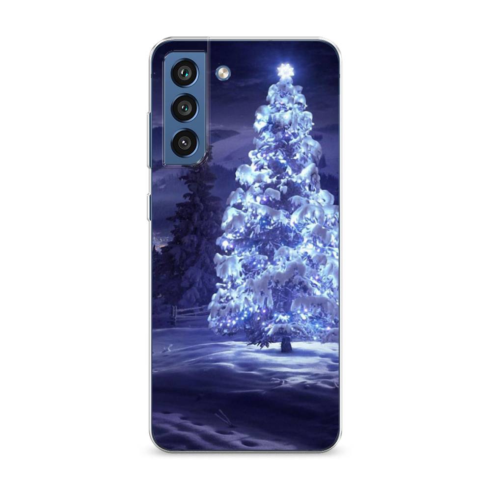 

Чехол на Samsung Galaxy S21 FE 5G "Зима 4", Синий;черный;белый, 2103050-2