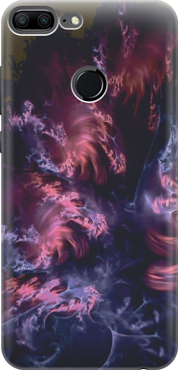 

Силиконовый чехол на Honor 9 Lite с принтом "Розово-фиолетовые молнии", Розовый;фиолетовый, 6162