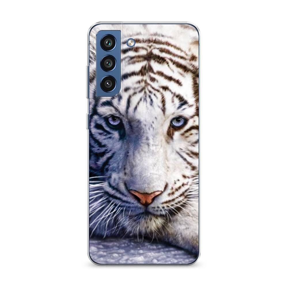 

Чехол на Samsung Galaxy S21 FE 5G "Бенгальский тигр", Коричневый;белый, 2103050-1