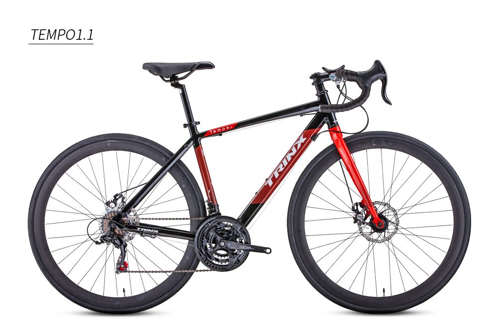 Велосипед шоссейный TRINX Tempo 1.1 BlackRedWhite 21
