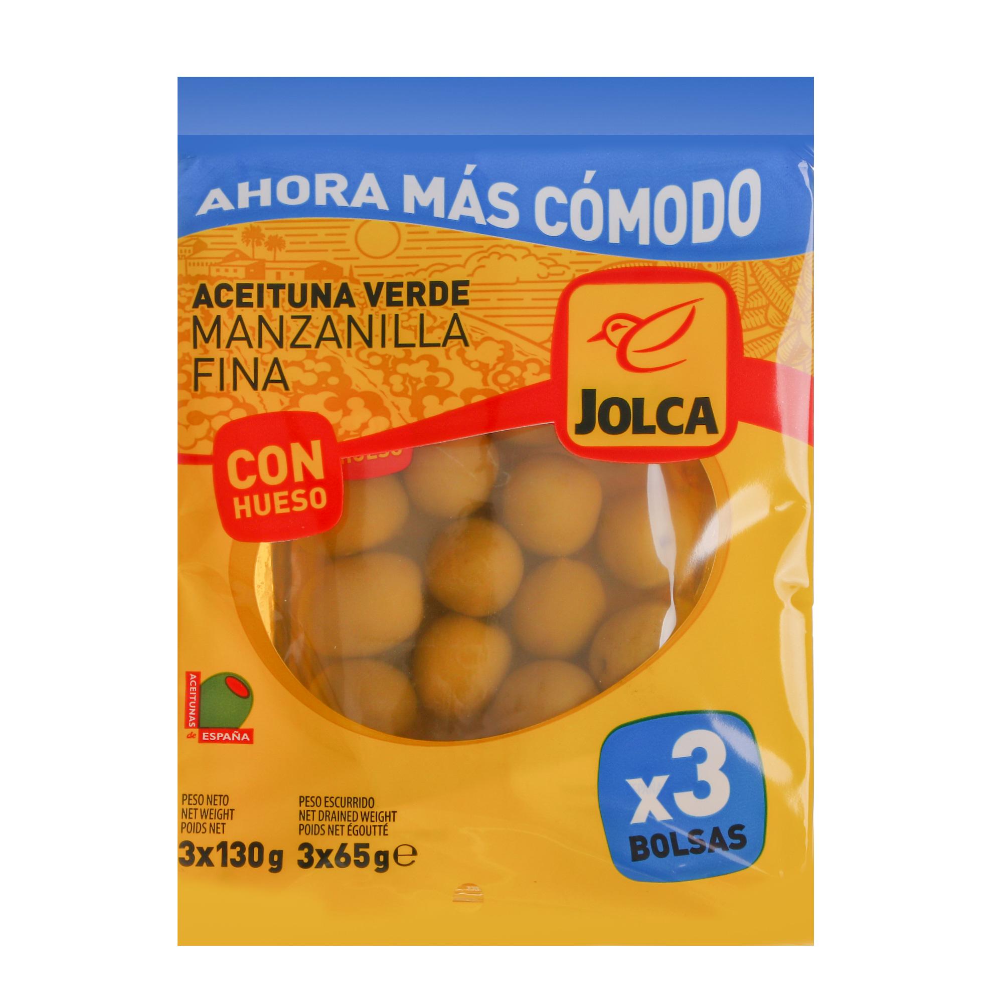 

Оливки Jolca зеленые с косточкой 130 г x 3 шт