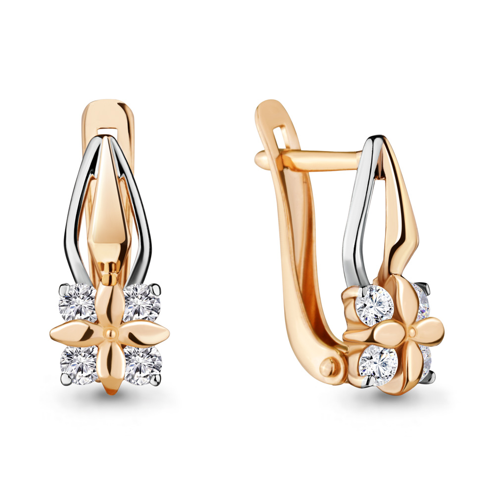 

Серьги из серебра с фианитом Aquamarine Aquamarine 46668А_925_з, 46668А_925_з