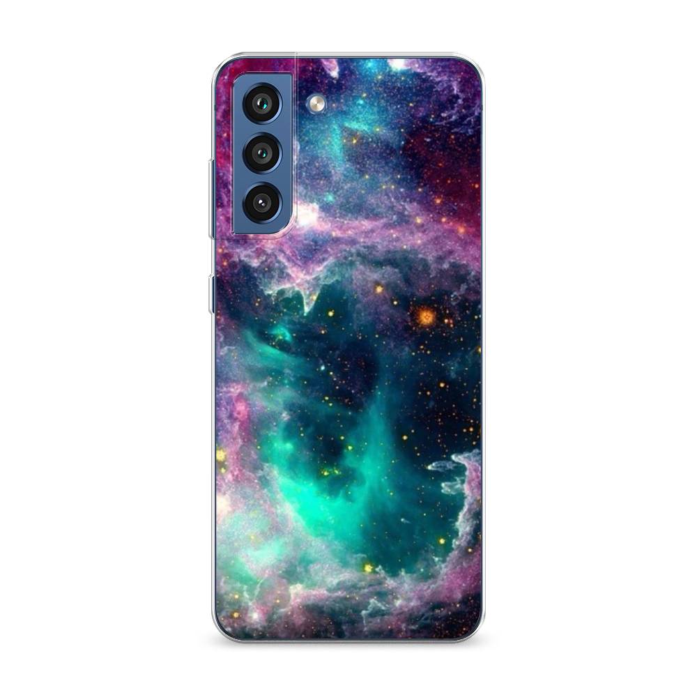 

Чехол на Samsung Galaxy S21 FE 5G "Звездные облака", Розовый;бежевый, 2103050-2