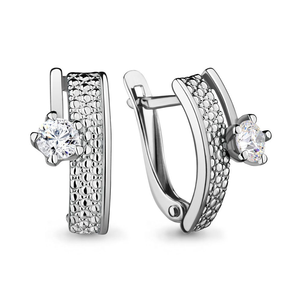

Серьги из серебра с фианитом Aquamarine Aquamarine 46649_925_р, 46649_925_р
