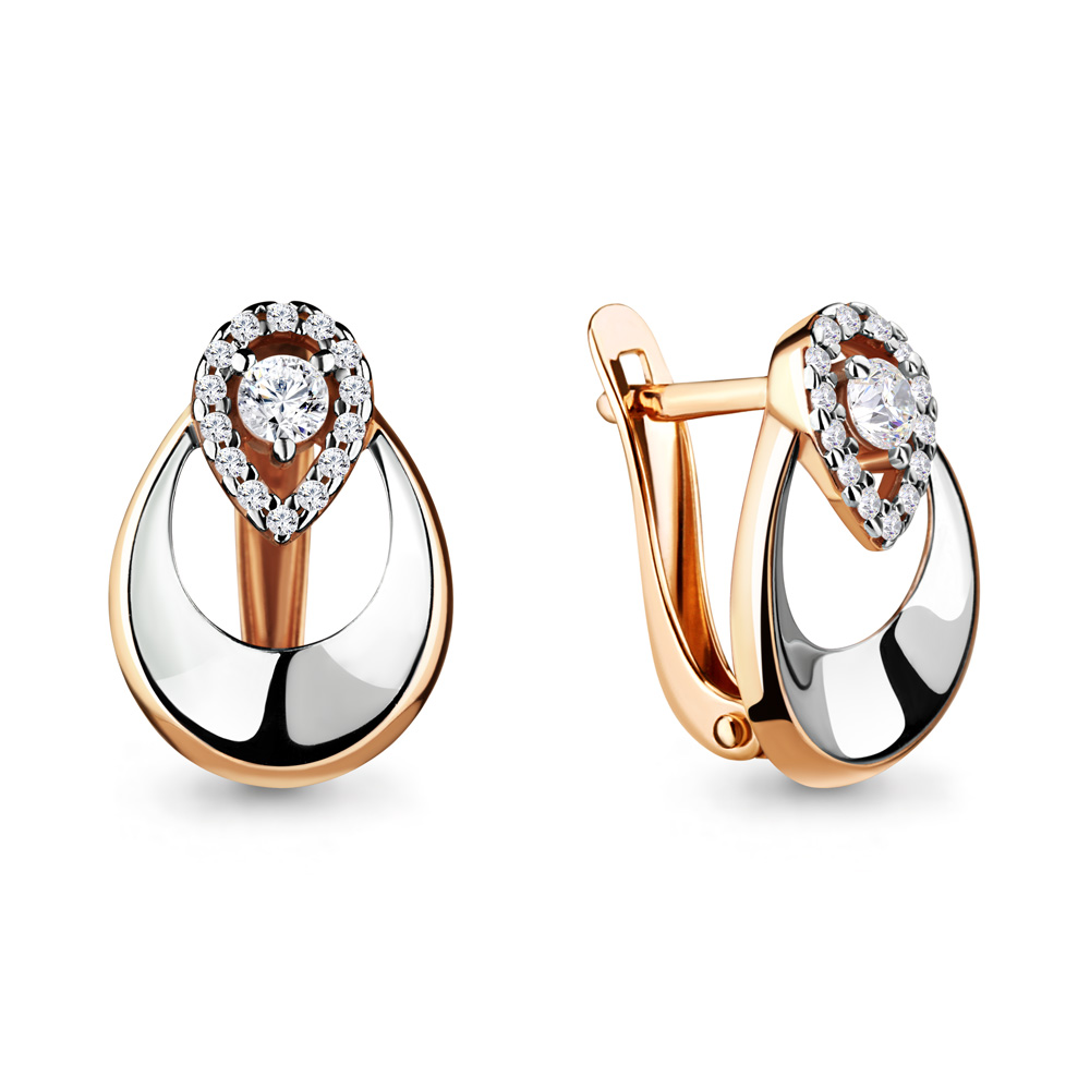 

Серьги из серебра с фианитом Aquamarine Aquamarine 46640А_925_з, 46640А_925_з
