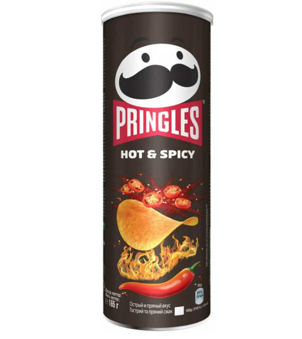 

Картофельные чипсы Pringles "Горячий чили" 165 гр. 5 шт. Принглс, Горячий чили