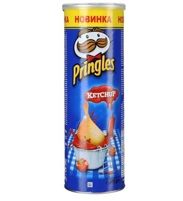 

Картофельные чипсы Pringles "Кетчуп" 165 гр. 5 шт. Принглс, кетчуп