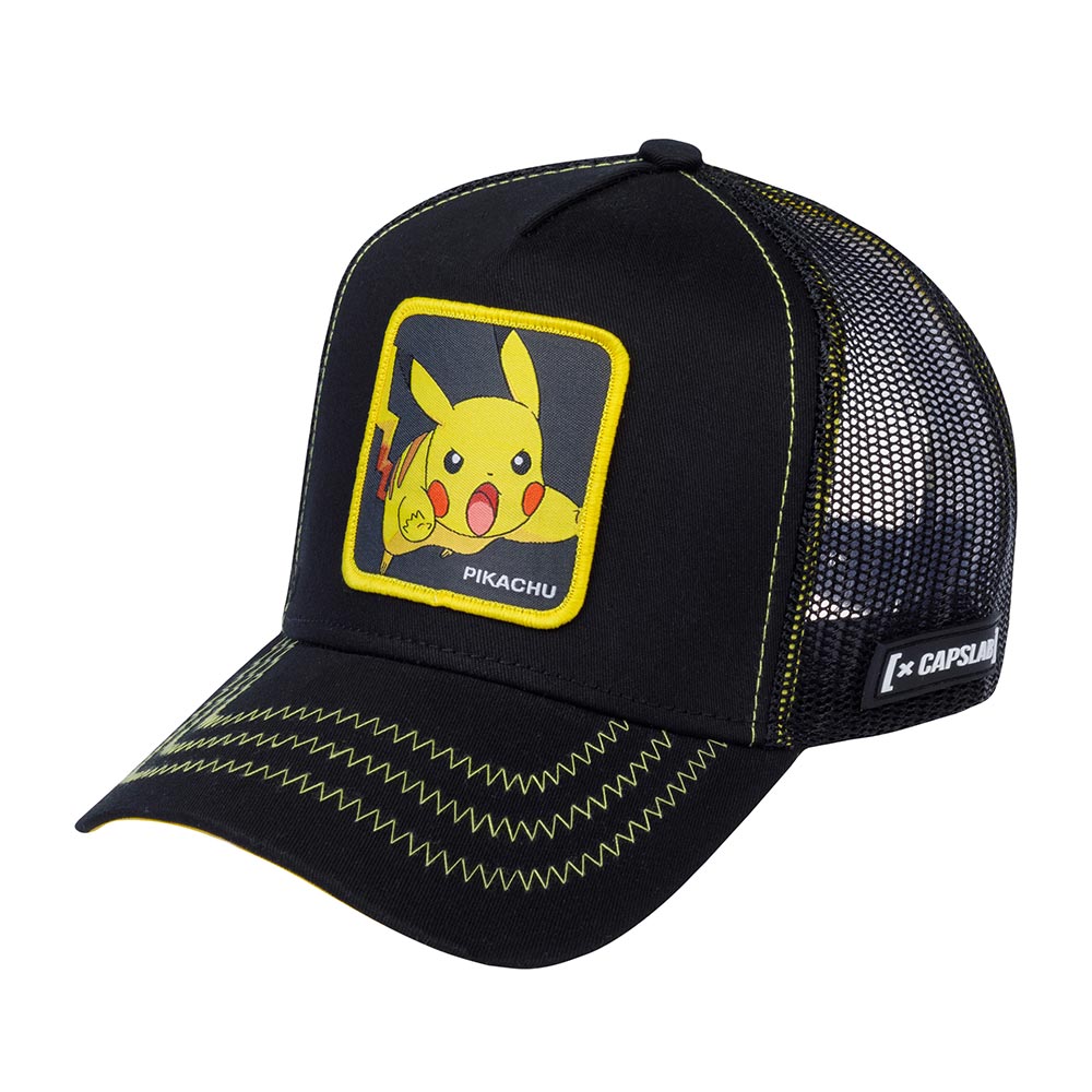 Бейсболка унисекс CAPSLAB CL/PKM2/1/PIK7 Pokemon Pikachu черная, one size