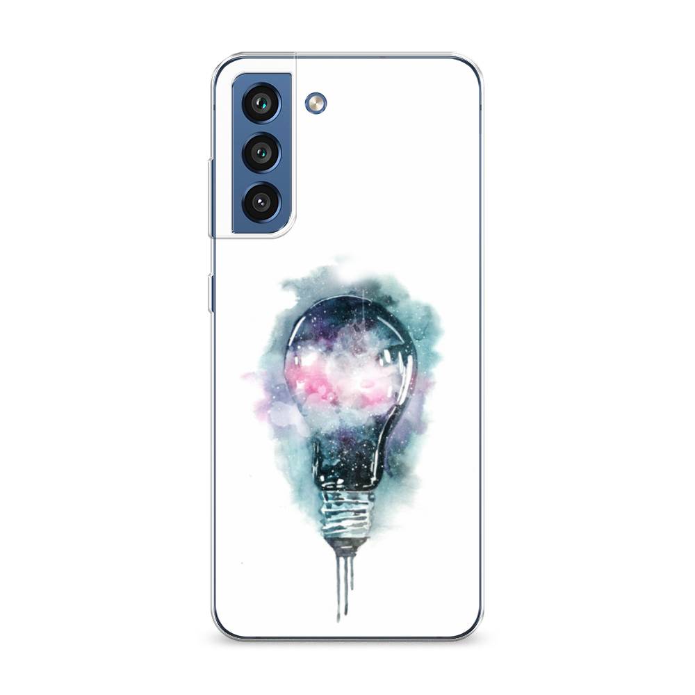 

Чехол на Samsung Galaxy S21 FE 5G "Волшебная лампа", Белый;серый, 2103050-4