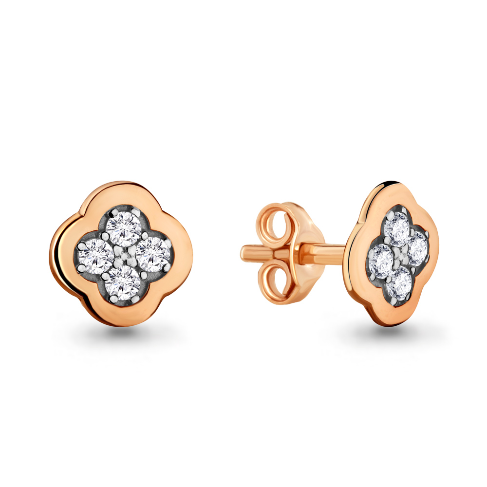 

Серьги из серебра с фианитом Aquamarine Aquamarine 46577А_925_з, 46577А_925_з