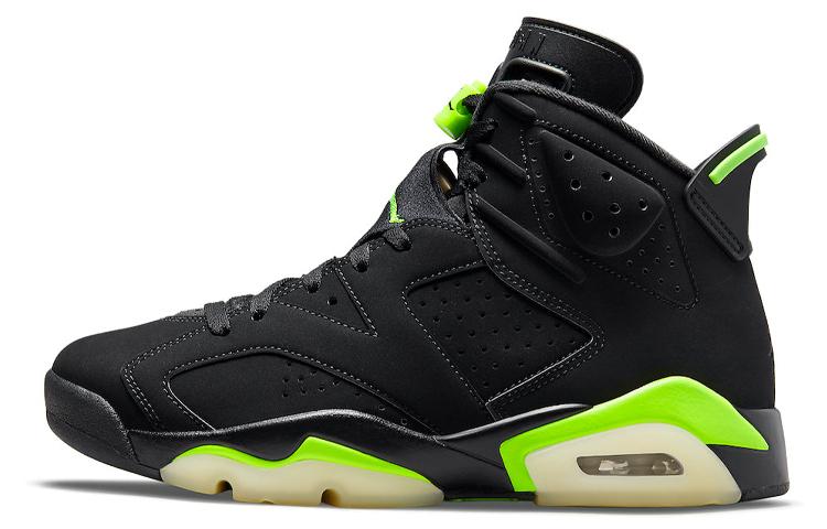 

Кроссовки унисекс Jordan Air Jordan 6 retro electric green черные 40.5 EU, Черный, Air Jordan 6 retro electric green