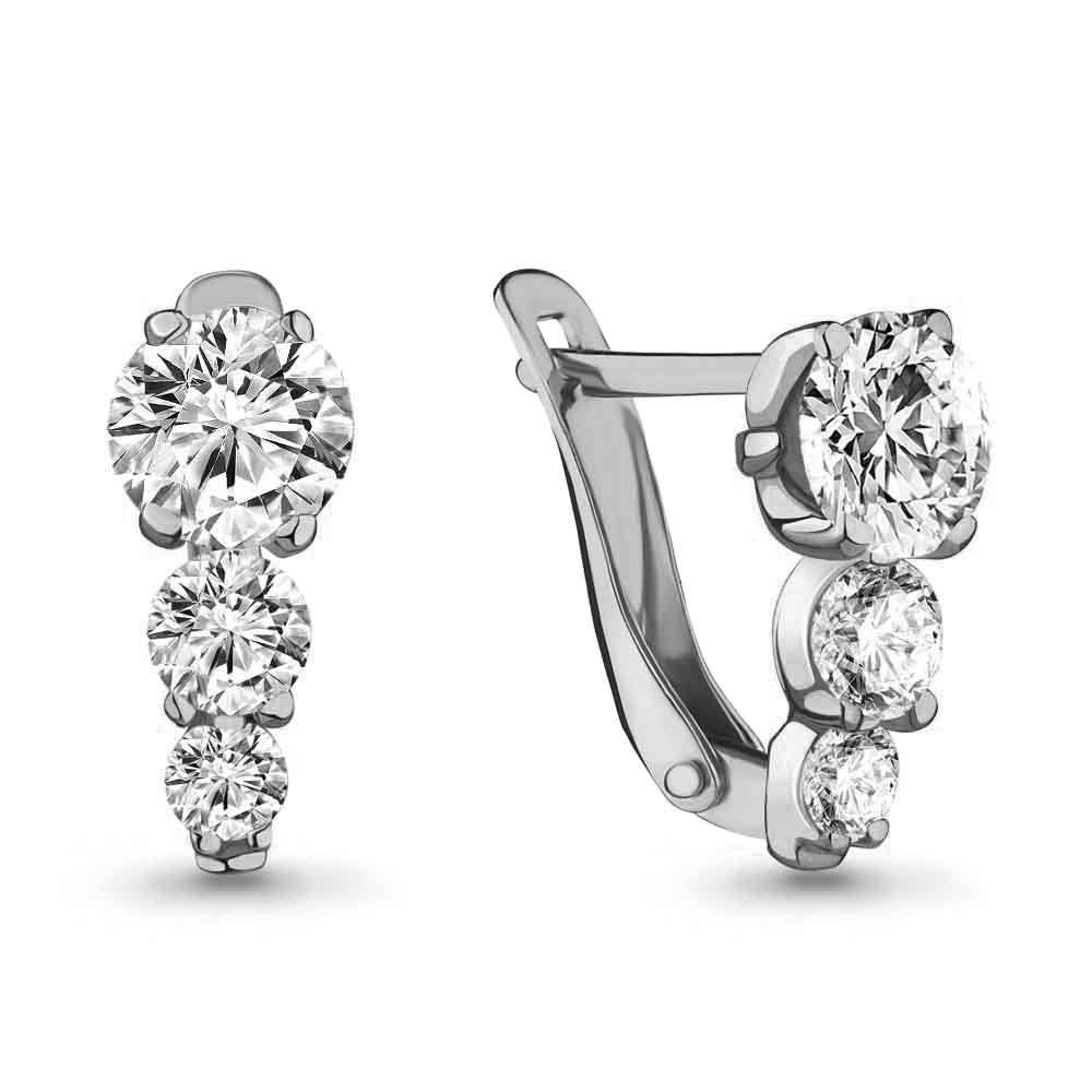 

Серьги из серебра с фианитом Aquamarine Aquamarine 46510_925_р, 46510_925_р