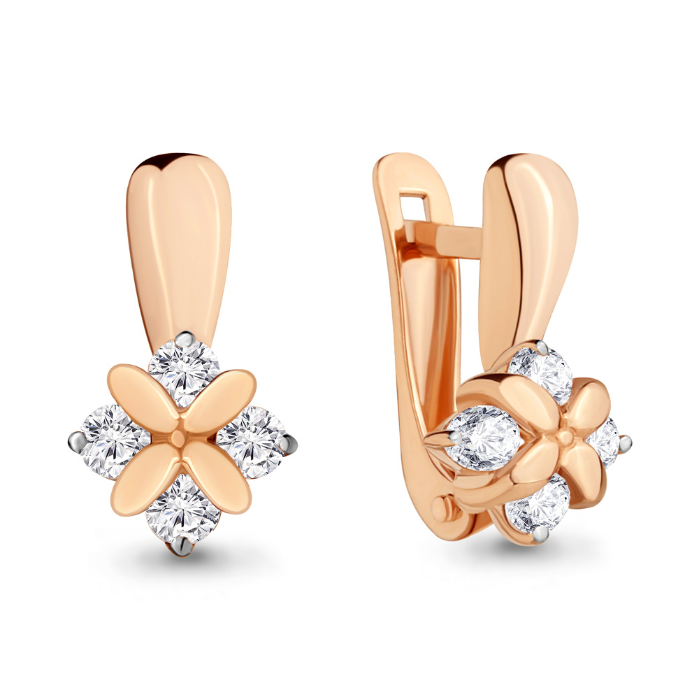 

Серьги из серебра с фианитом Aquamarine Aquamarine 46506А_925_з, 46506А_925_з