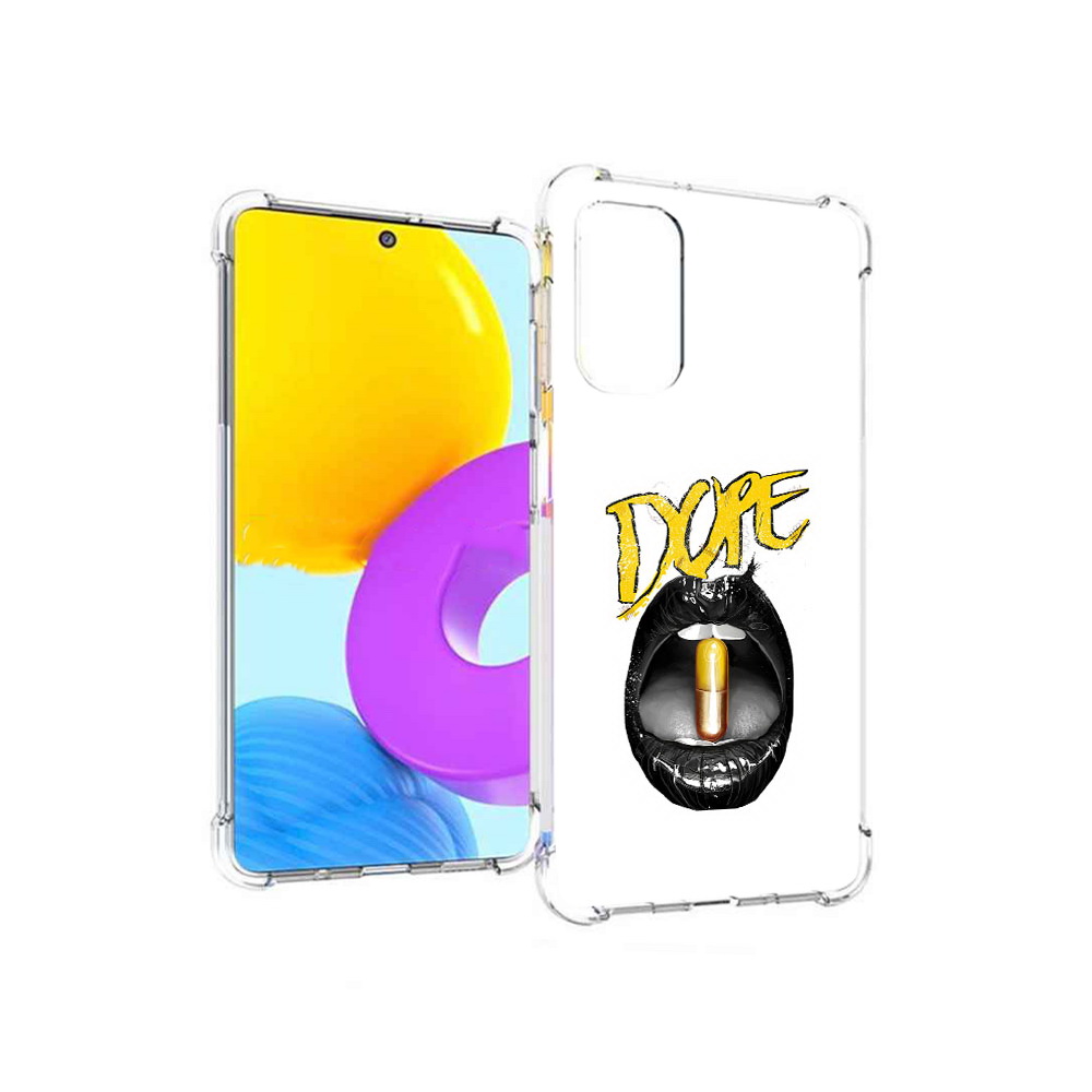 

Чехол MyPads Tocco для Samsung Galaxy M52 5G губы (PT226932.542.303), Прозрачный, Tocco