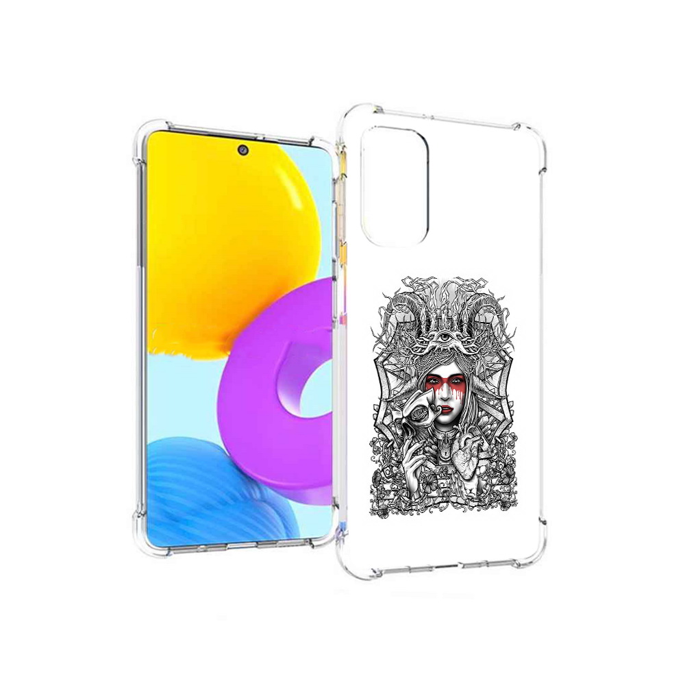 

Чехол MyPads Tocco для Samsung Galaxy M52 5G грусная девушка (PT226932.542.302), Прозрачный, Tocco