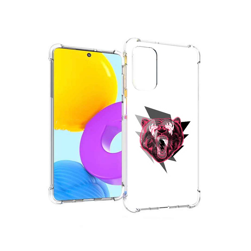 

Чехол MyPads Tocco для Samsung Galaxy M52 5G грозовой медведь (PT226932.542.301), Прозрачный, Tocco