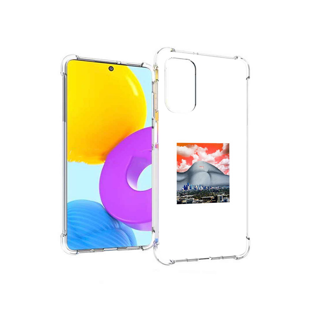

Чехол MyPads Tocco для Samsung Galaxy M52 5G город с девушкой на фоне (PT226932.542.297), Прозрачный, Tocco