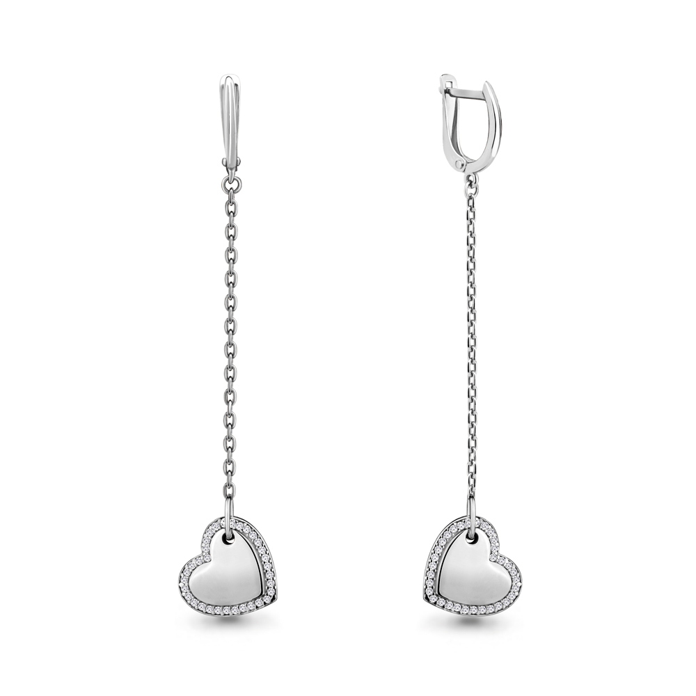 

Серьги из серебра с фианитом Aquamarine Aquamarine 46457А_925_р, 46457А_925_р
