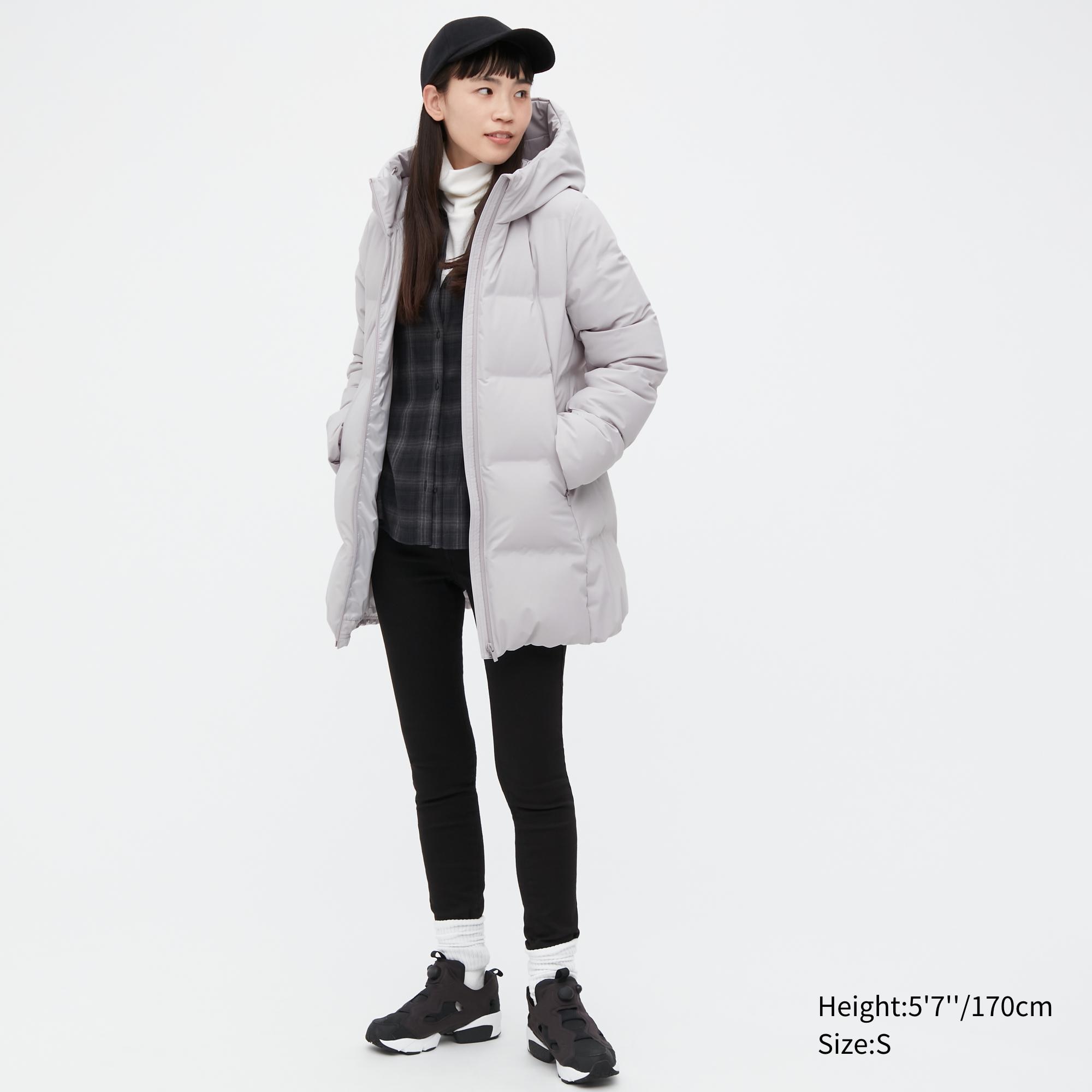 Пуховик женский UNIQLO 450489COL02 серый L (доставка из-за рубежа)