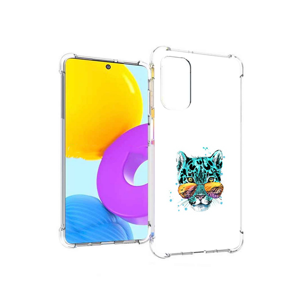 

Чехол MyPads Tocco для Samsung Galaxy M52 5G голубой лео (PT226932.542.294), Прозрачный, Tocco