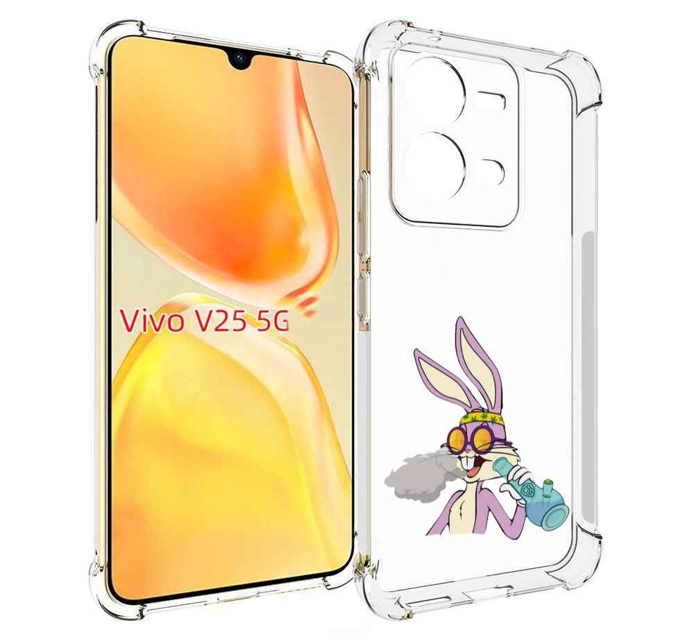 

Чехол MyPads бакс-банни-любитель-подымить для Vivo V25 5G / V25e, Прозрачный, Tocco