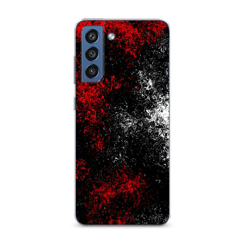 

Чехол на Samsung Galaxy S21 FE 5G "Монотипия", Красный;черный;белый, 2103050-3
