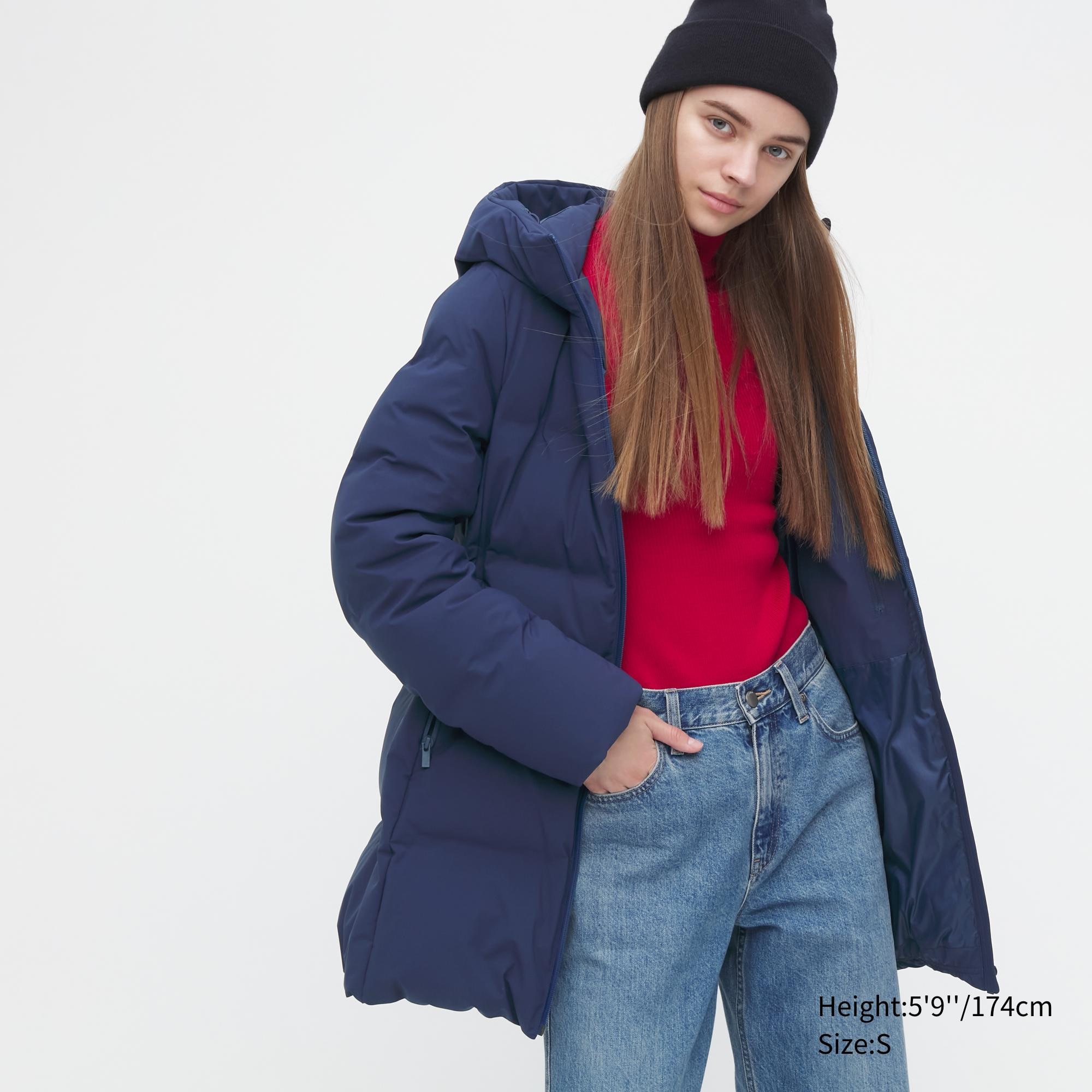 

Пуховик женский UNIQLO 450489COL68 синий S (доставка из-за рубежа), 450489COL68