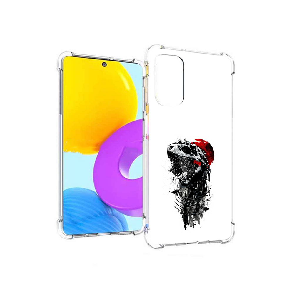 

Чехол MyPads Tocco для Samsung Galaxy M52 5G вымерший динозавр (PT226932.542.284), Прозрачный, Tocco