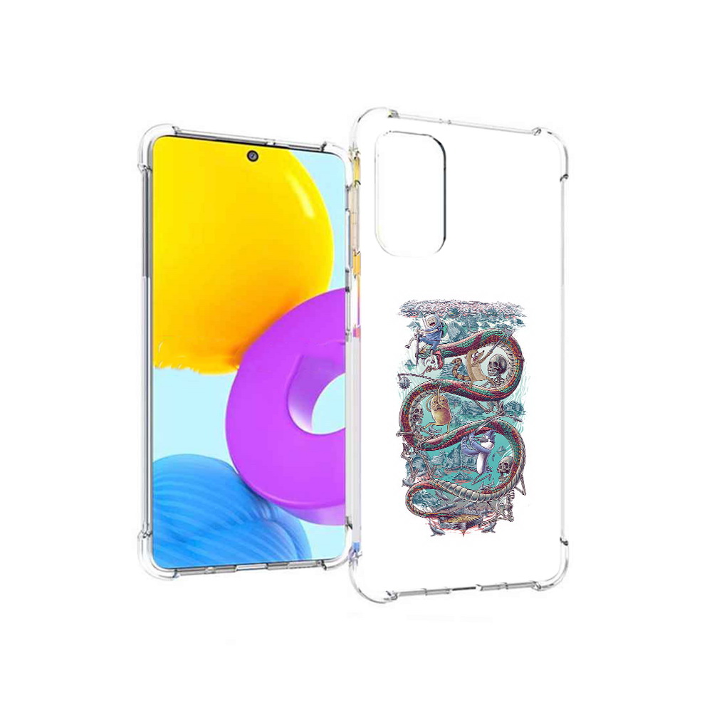 

Чехол MyPads Tocco для Samsung Galaxy M52 5G время приключений страшилка, Прозрачный, Tocco