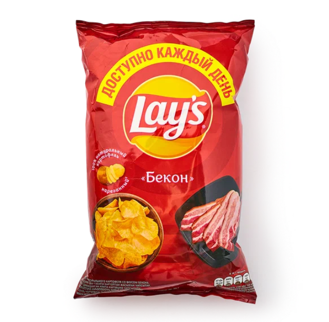 

Картофельные чипсы Lays "Бекон" 70 гр. 5 шт. Лейс, Lays_Бекон