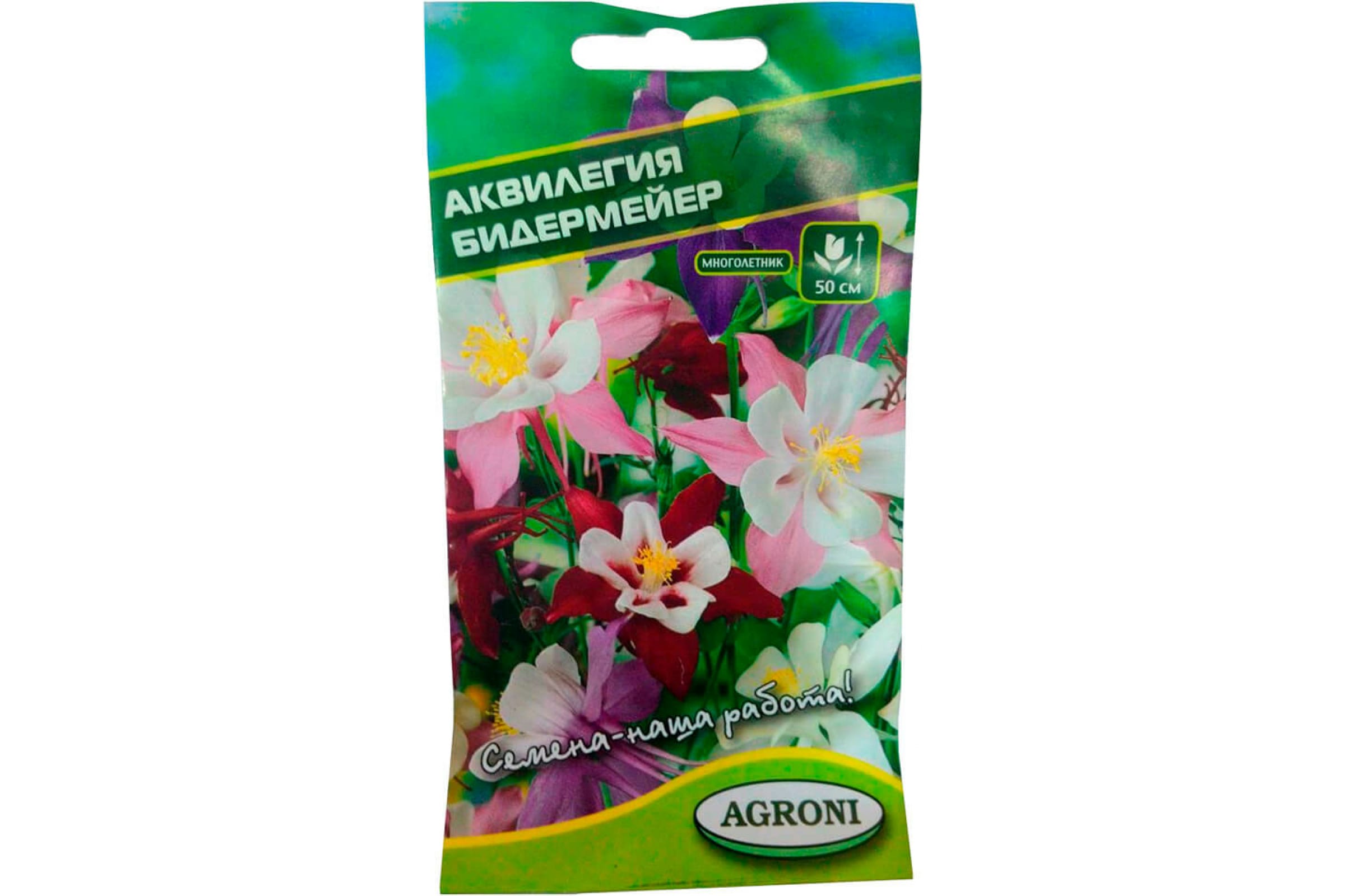 

Семена Agroni Аквилегия Бидермейер 0,1 г