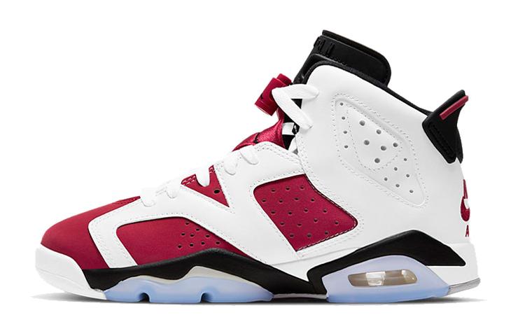 

Кроссовки унисекс Jordan Air Jordan 6 Retro Carmine GS 2021 белые 35.5 EU, Белый, Air Jordan 6 Retro Carmine GS 2021