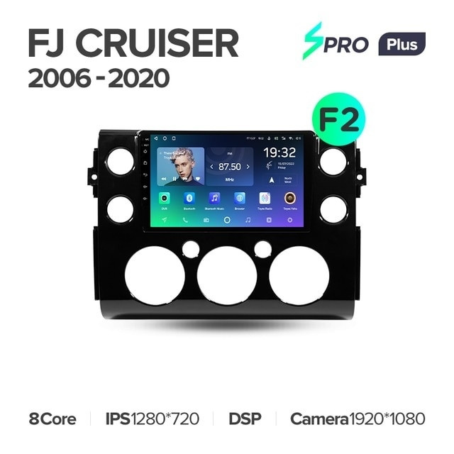Автомобильная магнитола Teyes SPRO Plus 432 Toyota FJ Cruiser J15 2006-2020 F2 3427000₽