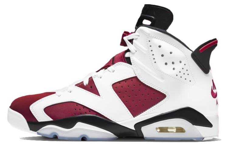 

Кроссовки унисекс Jordan Air Jordan 6 retro carmine 2021 белые 42 EU, Белый, Air Jordan 6 retro carmine 2021