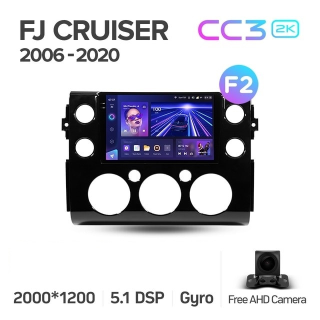 Автомобильная магнитола Teyes CC3 2K 360 6128 Toyota FJ Cruiser J15 2006-2020 F2 5180000₽