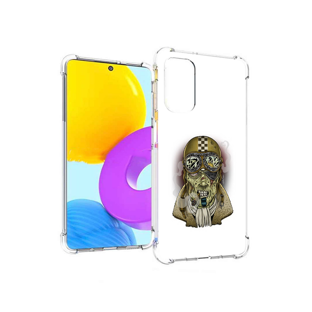 

Чехол MyPads Tocco для Samsung Galaxy M52 5G военный зомби (PT226932.542.264), Прозрачный, Tocco