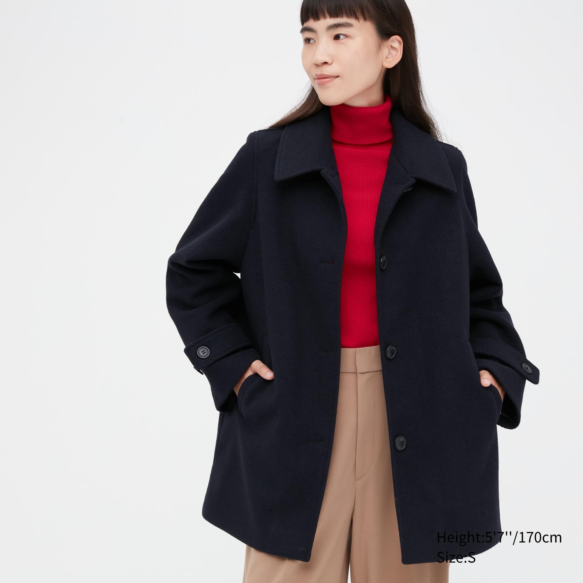 

Пальто женское UNIQLO 450501COL69 синее XS (доставка из-за рубежа), 450501COL69