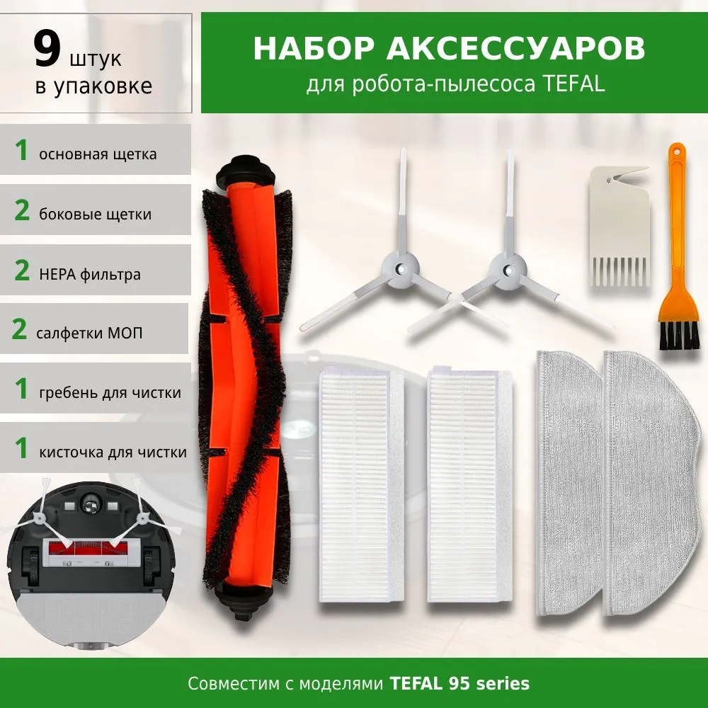 

Комплект аксессуаров для роботов-пылесосов FILTERIX F100285, F100285